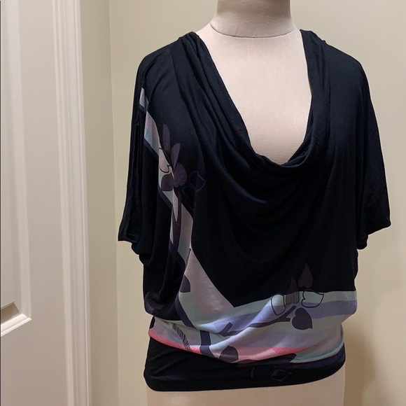 French Connection Black Cowl Neck Top, S - Picture 1 of 6